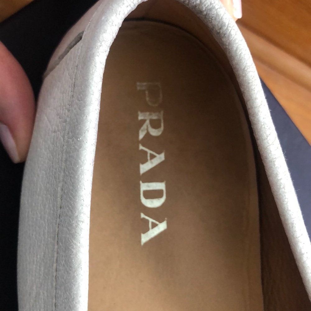 Men’s Prada white shoes